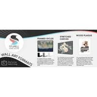 Stupell Industries Kenguru Kék Csípő Szemüveg Állatok & Rovarok Festés Fekete Keretes Művészet Nyomtatás Wall Art