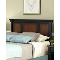 Otthoni stílusok Az Aspen kollekció queen ágy és éjszakai állvány, rusztikus cseresznye fekete