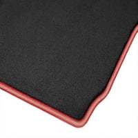 GMC Sierra Black, piros szélű szőnyegszőnyeggel, padlószőnyegekkel, Custom Fit 2014, 2015, , 2017 ,,, - Vezető- és utasszőnyegek
