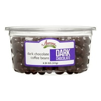 Aurora Natural's Dark Chocolate Coffee Beans, 8. oz