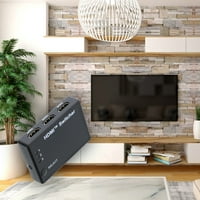 Xtreme 3-portos HDMI fekete kapcsoló, 4K video kapcsoló, támogatja a kompatibilis eszközöket, távirányító