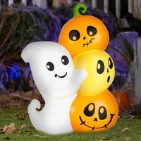 Világítson meg a Ghost -ot a sütőtökhalom Halloween -rel, hogy megünnepelje